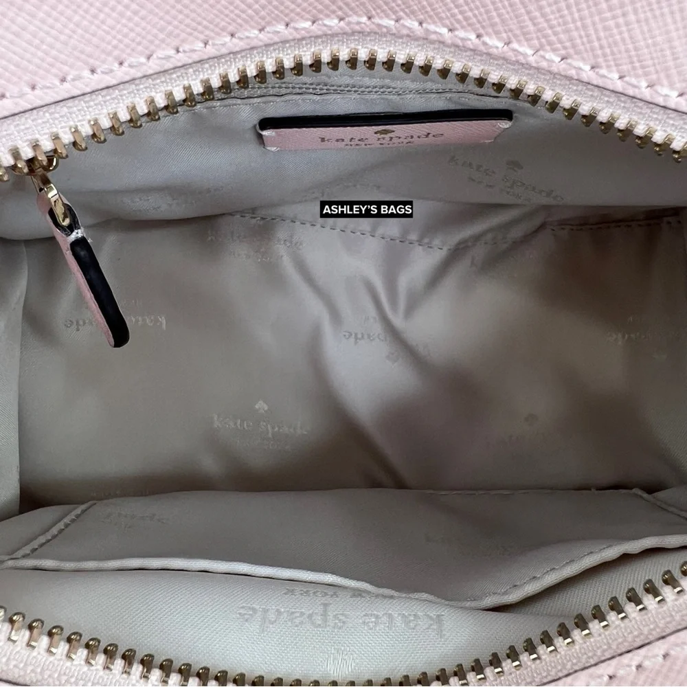 Kate Spade Madison Small Satchel Crossbody In Conch Pink - Picture 7 of 11